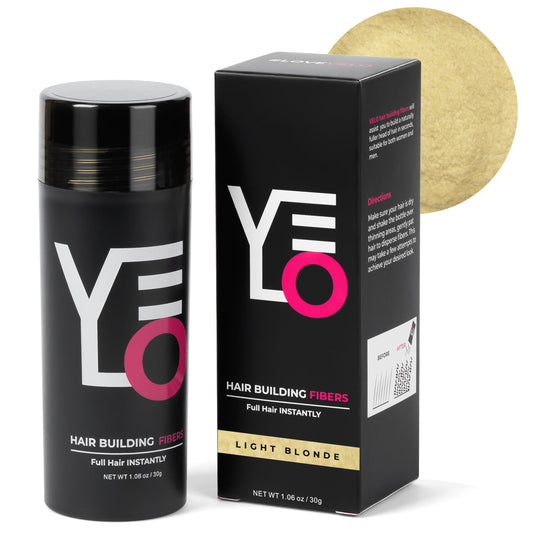 VELO Hair Building Fibers for Thinning Hair – Hair Fibers for Men & Women – Covers Bald Spots, Hairline Powder, Hair Thickening Fibers – Hair Filler Powder for Fuller-Looking Hair – 30g